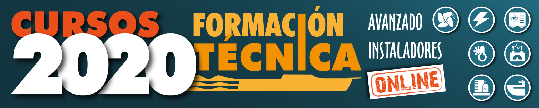 Banner cursos de formación online 2020 escritorio